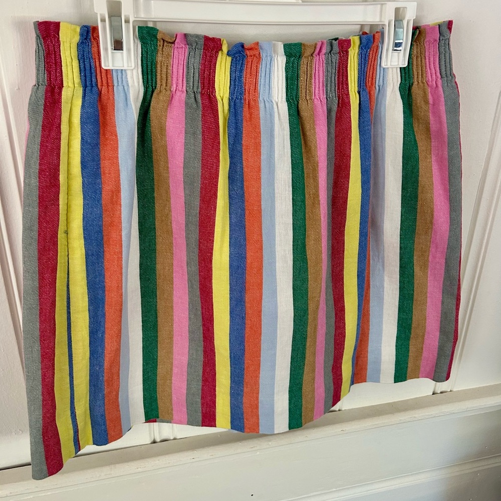 J. Crew Colorful Striped Mini Skirt
